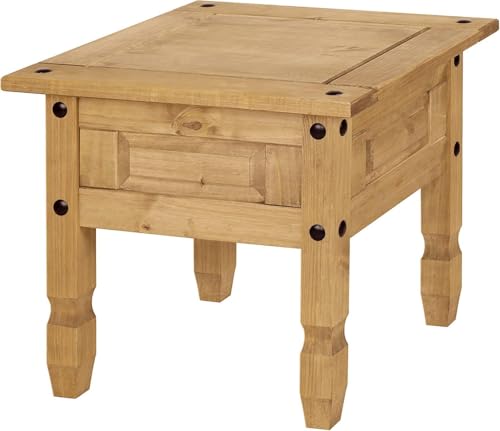 Corona Lamp Table Coffee Side Mexican Solid Pine Wood