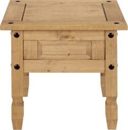 Corona Lamp Table Coffee Side Mexican Solid Pine Wood