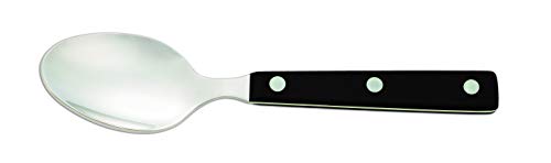 Arcos Table Knives - Box 12 Pieces Table Spoon - Stainless Steel 18/10 and 200 mm (7.87 Inch) - Handle Polyoxymethylene (POM) Black Colour (12 Piece)