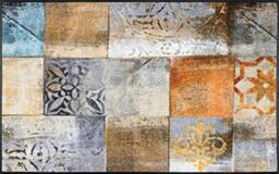 Wash+Dry Tilea Door Mat, 75 x 120 cm, Washable for Indoor and Outdoor Use, Brown