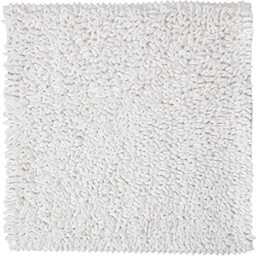 Sealskin Twist Bath Mat, Polyester, White, 60 x 3 x 60 cm