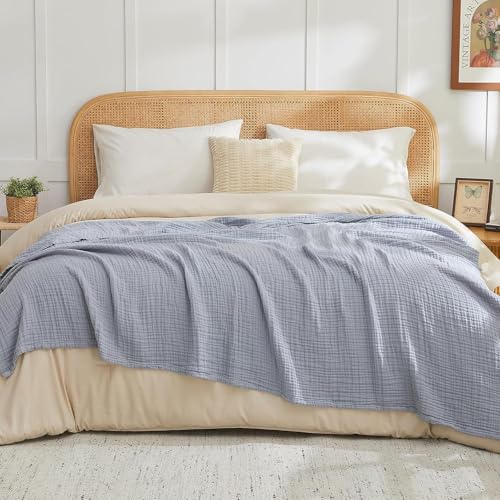 Sonive VC-IA0 100% Cotton Muslin Blanket Gray 150×200 cm
