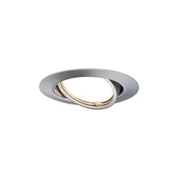 Paulmann LED Downlight Base Single Light Swivelling Round 90mm 20° GU10 5W 350lm 230V 3000K Brushed Iron 93412