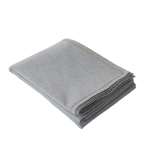 Enjoy Home Water-Repellent Tablecloth 140 x 300 cm Linen Look 80% Cotton and 20% Polyester, Recycled Cotton 180 g/m??, Lina Outdoor Table Decoration Collection, Bohemian Country Spirit
