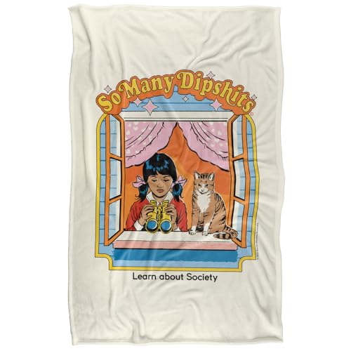 Steven Rhodes So Many Dipshits Silky Touch Super Soft Throw Blanket 91 X 147 Cm