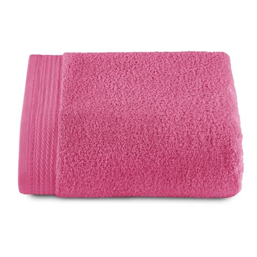 RIZO Top Towel - Premium - Large Bath Towels - Bath Towels - 1 Large Shower Towels -100 x 150 cm - 100% Cotton - 600 g - Strawberry