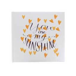 "New View Gifts My Sunshine Yellow Heart Photo Album, Holds 120-4""x6"" Photos"