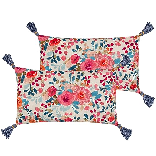 furn. Wylder Posies Polyester Filled Cushions Twin Pack