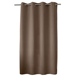 Enjoy Home ED Blackout Curtain with Silver Eyelets, 140 x 180 cm, 100% Polyester, Oeko-TEX Certified Fabric, Liquorice Collection