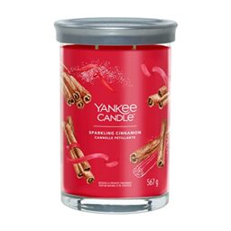 Yankee Candle Signature Scented Candle - Sparkling Cinnamon Large Tumbler Candle with Double Wicks - Soy Wax Blend Long Burning Candle - Perfect Gifts for Women