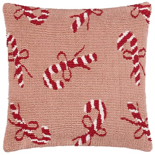 furn. Candy Canes Polyester Filled Cushion (Pink - 45x45cm)