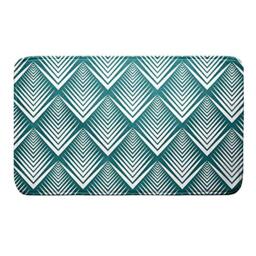 Douceur d'Interieur 45 x 75 cm Blue Bath Mat, Multi-Colour