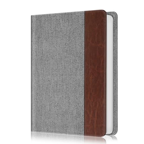 Fintie Photo Album 4x6 Photos - 112 Photos Premium Vegan Leather Cover with Snap Fastener, Portable Wallet Photo Albums (Denim Grey)
