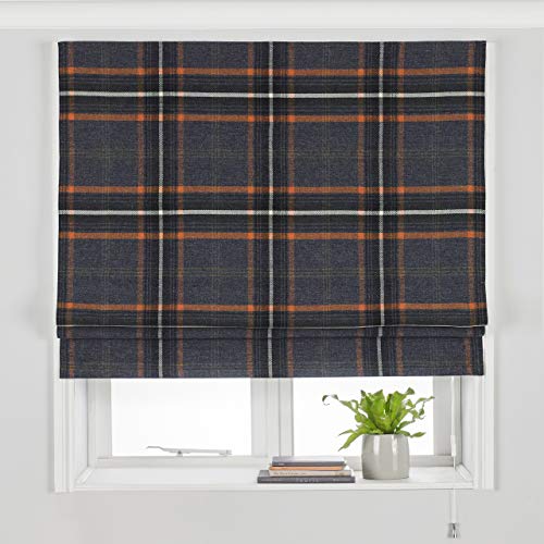 "Paoeltti Aviemore Roman Blind, Polyester, Rust, 91cm width x 137cm drop (36"" x 54"" inches)"