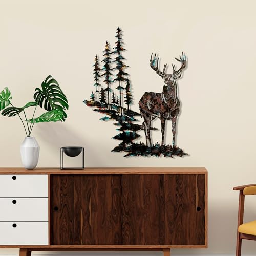 Handmade Decorative Metal Wall Accessory, 65 x 79 cm, 100% Metal (1.5 mm), Unique Hand-Painted Design, Perfect for Home Decor & Art Lovers
