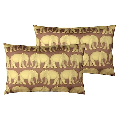 Paoletti Parade Feather Filled Cushions Twin Pack, Brick, 40 x 60cm