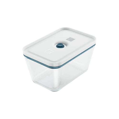 ZWILLING Fresh & Save Vacuum Box, Size L, Glass, with Vacuum Lid, Blue