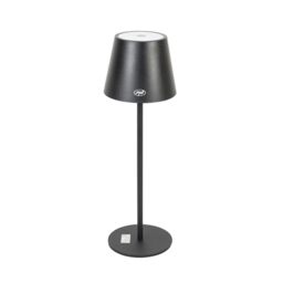 PNI LT04B Table lamp with 2.5W LED, 1200 mAh Battery, USB-C Charging, 150 lumens, 3000K Warm White Light, Touch Button, dimmable, Black Color