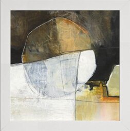 Frame Company Watson Range Abstract Pebble V by Jane Davies, Photo Frame - 5 x 5 Inches, White