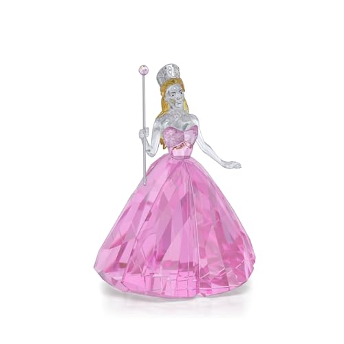 Swarovski Wicked Glinda Upland Figurine, Multicoloured Faceted Crystal with Metallic Chrome Accents, Part of the Wicked Collection