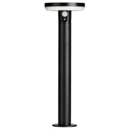 4lite Antheia Solar Outdoor Bollard Light (Anthracite) 260lm Motion Sensored IP54 Rated Exterior Garden Light - 4L2/6015-4Yr Guarantee
