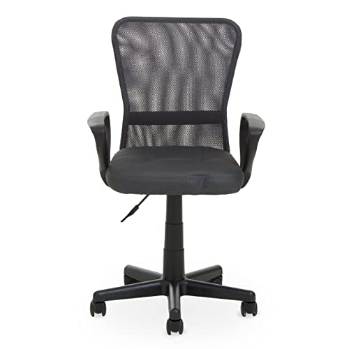 Premier Housewares Stratford Dark Grey Office Chair/Office Chair,Office Chairs For Home/Desk Chair For Office/Comfy Computer Chair/Outdoor Chair/Computer Chairs For Home/ W57 X D51 X H98cm.
