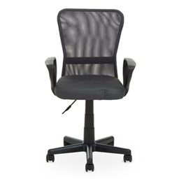 Premier Housewares Stratford Dark Grey Office Chair/Office Chair,Office Chairs For Home/Desk Chair For Office/Comfy Computer Chair/Outdoor Chair/Computer Chairs For Home/ W57 X D51 X H98cm.