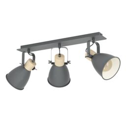Eglo Coswarth Ceiling Light Fitting, Vintage Ceiling lamp with 3 Spots