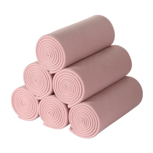 CAI TENG Fleece Throw Blanket Bulk 6 Pack Blankets Soft Lightweight for Kids Cozy Polar Fleece Blanket 50 x 60 Solid Pet-Friendly Deco Bed Sofa Couch Fleece Fabric Travel Wedding Gift Outdoor Pink