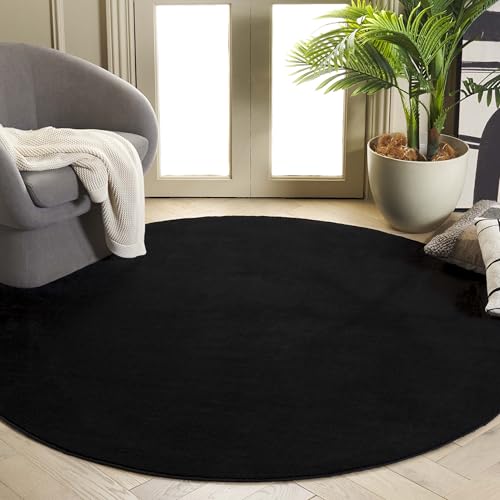 Safavieh Boho Rug Living Room, Dining Room, Bedroom - Machine Washable and Non Slip - Loft Collection, Short Pile, in Black, 70 X 122 cm
