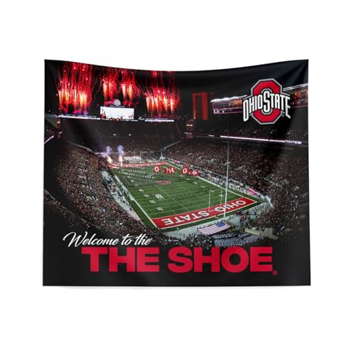 "Northwest NCAA Ohio State Buckeyes Wall Hanging Tapestry, 34"" x 40"", The Shoe"