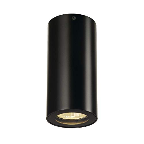 SLV Ceiling-Mounted Light Enola_B CL-1 / spot, floodlight, Ceiling Spotlight, Ceiling Light, Surface-Mounted Light, Indoor Lighting / GU10 35W Black
