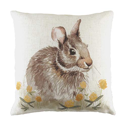 Evans Lichfield Woodland Hare Feather Filled Cushion, White, 43 x 43cm
