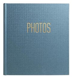 Exacompta - Ref 15603E - 1 Office by Me Photo Album - 300 Photos - 60 Black Pages - Format 29 x 32 cm - Cover Covered with Textile Effect Paper Duck Egg Blue