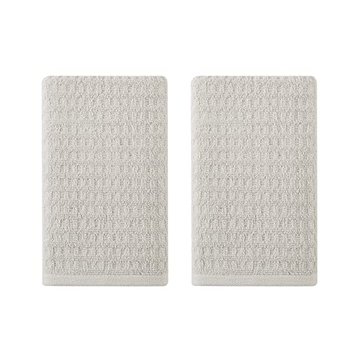 Tommy Bahama Hand Towel Set Highly Absorbent Cotton Bathroom Decor, Low Linting & Fade Resistant, 2 Piece, Northern Pacific Light Brown