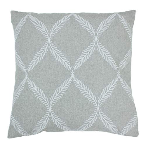 Paoletti Olivia Polyester Filled Cushion, Grey, 45 x 45cm