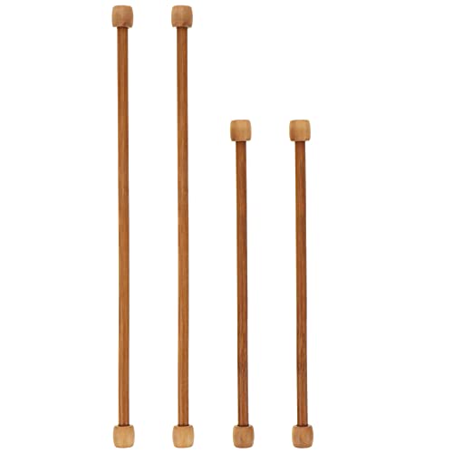 EXCEART Tapestry Pole Set - 4pcs Wooden Banner Hanging Rod, Wall Hanger for Macrame, Woven Accessories, Bamboo Lace Positioning Rod