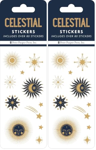 Celestial Sticker Set (6 Different Sheets of Stickers!), 2 1/2 x 7 1/8 (Pack of 2)