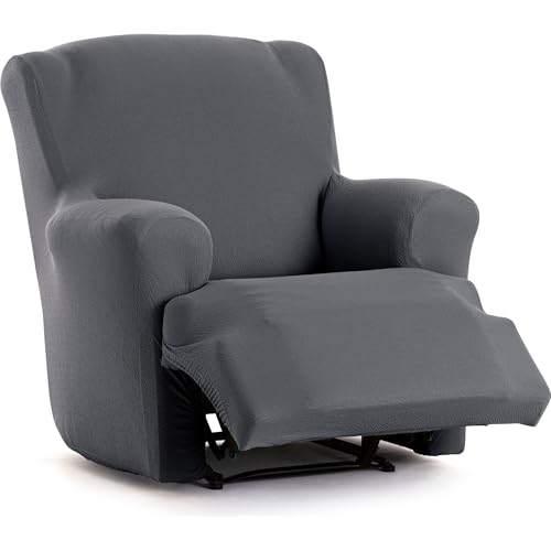 ECOMMERC3 - One-Piece Bi-Elastic Foot Together Relax Armchair Cover ??? Sofa Cover Feet Together Relax Dark Grey Fit Foams