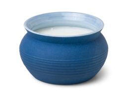 Paddywax Scented Candles Santorini Collection Greek-Inspired Candle in Matte Ceramic Jug, 368g, Salted Blue Agave