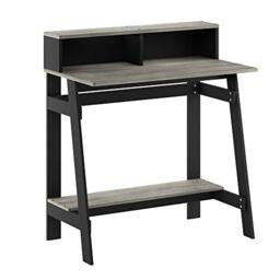 Furinno Simplistic A Frame Computer Desk, Study Desk, Writing Desk, Black/French Oak