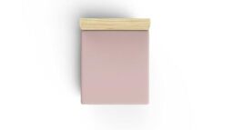 Ranforce Queen XL Fitted Sheet, Dusty Rose, 150 x 200 + 40 cm, 100% Cotton, 155 Thread Count, 117 g/m², Machine Washable at 30°C, Soft and Durable