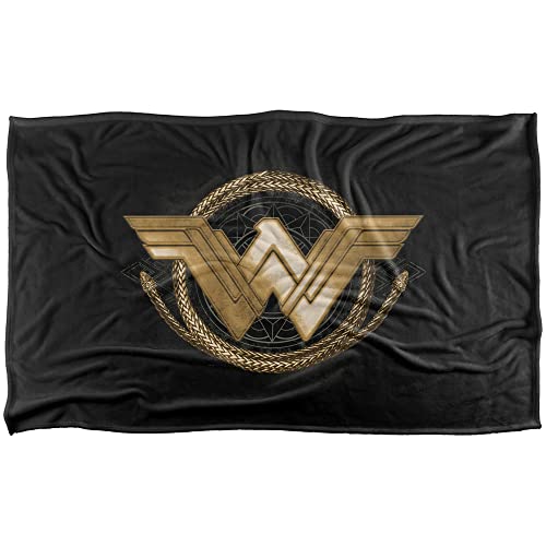 Wonder Woman Lasso Logo Silky Touch Super Soft Throw Blanket 91 x 147 Cm
