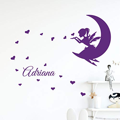 Ambiance Sticker Personalised First Name Stickers, Vinyl, Model 1, 60x25cm + 30x20cm