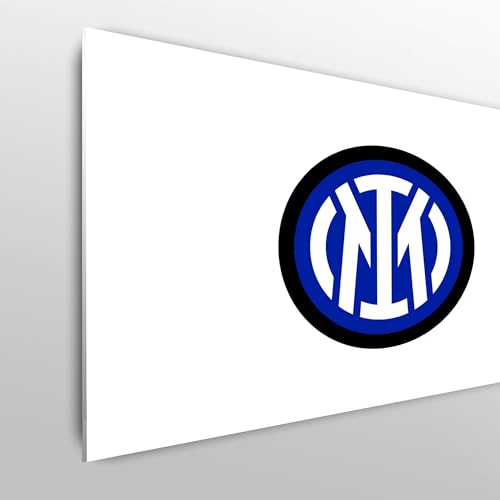 fan decor Licensed Décor FC Internazionale Milano Single Headboard - 100cm (w) x 75cm (h) - Crest on White - Officially Licensed Product