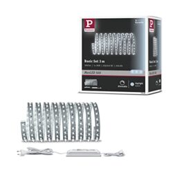 Paulmann 70580 MaxLED 500 LED Strip Basic Set incl. 1x17-watt dimmable Lighting Strip Silver Light Strip Metal LED Strip 6500 K