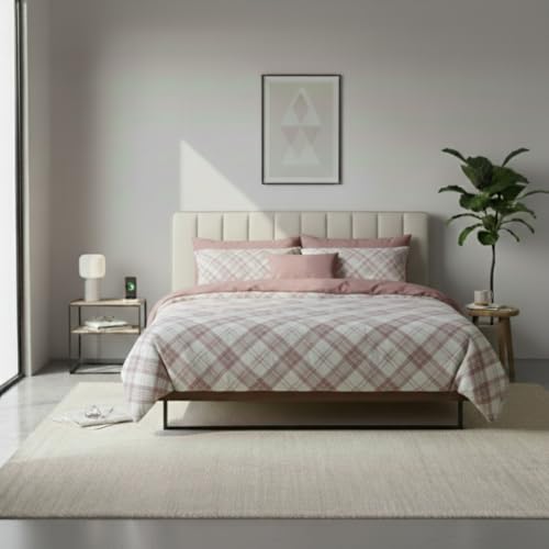 Jenny Sesàl Scottish Cotton Sheet Set – Sheet Set + Pillowcases (Powder, Single)
