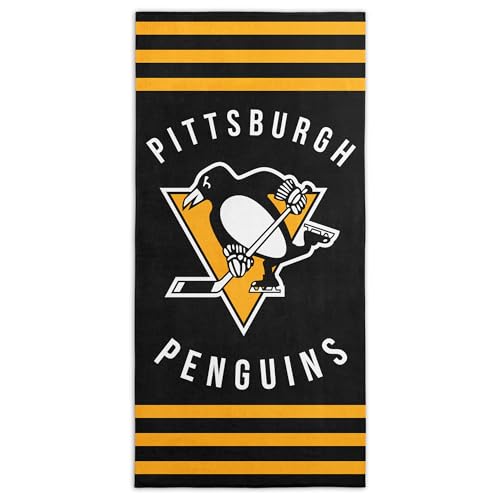 "Northwest NHL Pittsburgh Penguins Beach Towel, 30"" x 60"", Stripes"