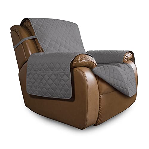 Easy-Going Oversized Lounge Cover Double-Sided Couch Cover Sofa Cover for Living Room Waterproof Furniture Protector with Elastic Straps for Pets, Dogs