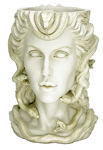 ARCPHIL Medusa Head Planter White Face Vase for D??cor Indoor Plant Pot with Drainage Hole Flower Pot Outdoor Large